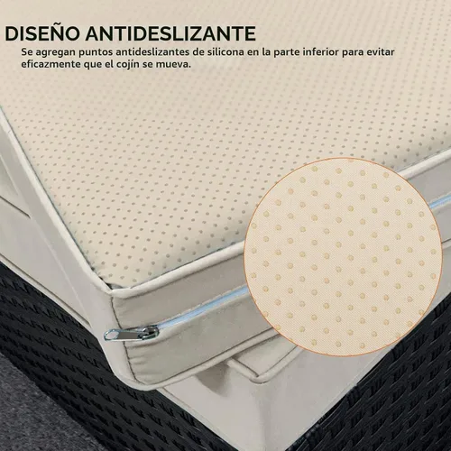 Vista 6 de WAROOM - Juego de muebles de patio de 5 piezas para exteriores, conjunto seccional de sofá de conversación de mimbre de polietileno tipo ratán
