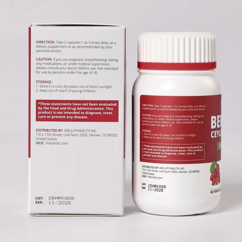 Vista 8 de Berberina HCL de 500 mg con canela de Ceilán, soporte metabólico 5 en 1 con BioPerine®, ALA y cromo, apoyo energético y bienestar, 60 cápsulas