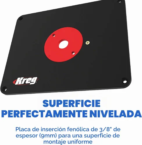 Vista 3 de Placa de inserción de mesa de enrutador de precisión Kreg, mesa de enrutador de carpintería, PRS4036