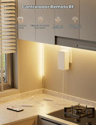 Vista 4 de MIWISE Tira de luces LED COB, tira de luz LED de 2700 K, blanco cálido, 20 pies, regulable, súper brillante, 24 V, cinta flexible de alta densidad