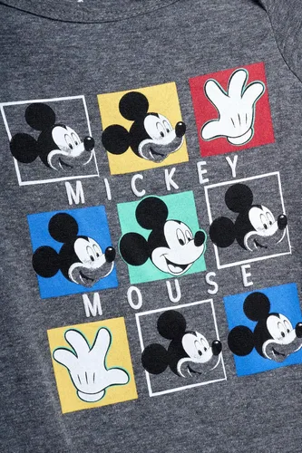 Vista 3 de Disney Mameluco de Mickey Mouse para bebé, 4 piezas, para recién nacido (0-24 meses)