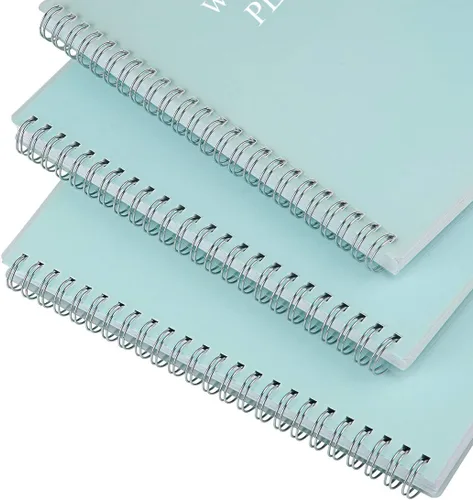 Vista 6 de Nokingo Agenda sin fecha para 2026 o cualquier año, organizador semanal y mensual para rastrear objetivos, 5.85 x 8.25 pulgadas, perfecto