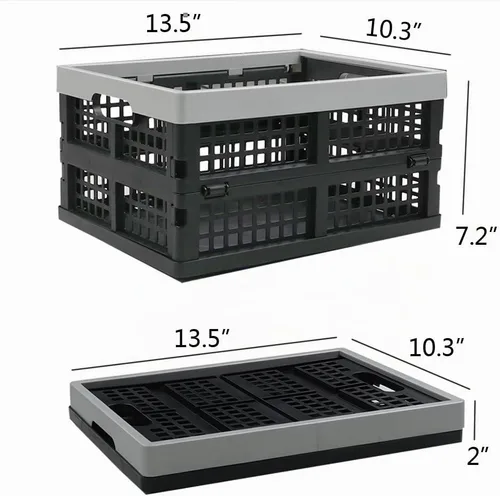 Vista 2 de Juego de 2 cajas plegables para almacenamiento de leche (16 litros)