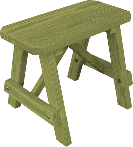 Vista 18 de Furniture Barn USA Pine - Banco tradicional de 2 pies, color negro