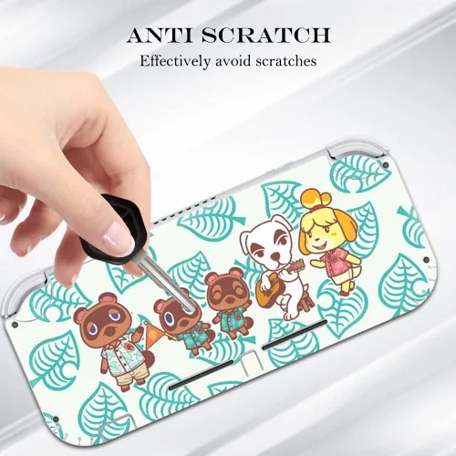 Vista 4 de PERFECTSIGHT Compatible con Nintendo Switch Lite - Calcomanía de vinilo de dibujos animados kawaii, película protectora de bonito