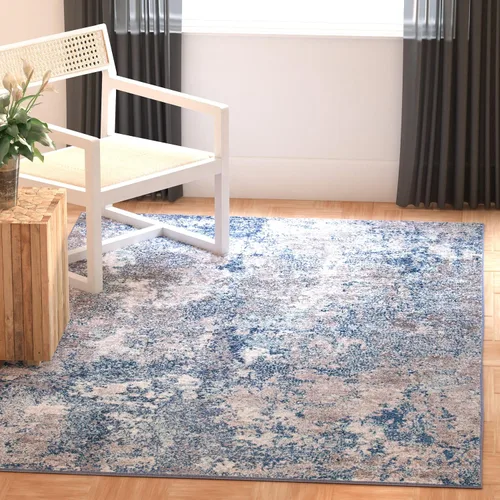 Vista 25 de SAFAVIEH Aston Collection - Alfombra decorativa, 2 x 5 pies, gris claro y gris, diseño abstracto moderno, no desprende pelusa y de fácil cuidado