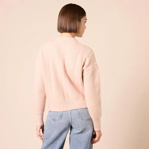 Vista 3 de Tienda Essentials Suéter moderno de cuello redondo suave al tacto para mujer (disponible en tallas extragrandes)