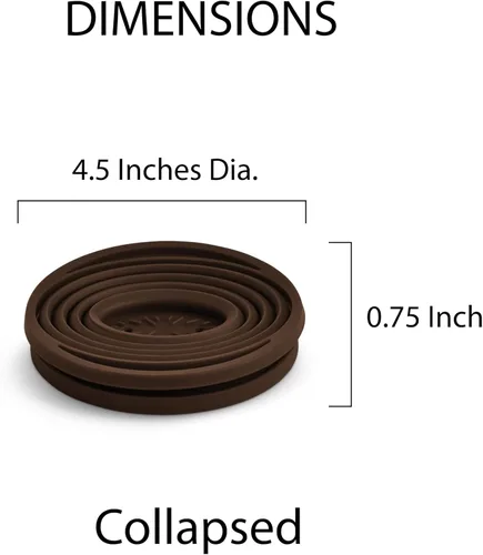 Vista 4 de Fino Cono plegable reutilizable para preparar café, silicona, tamaño número 2, prepara de 2 a 6 porciones