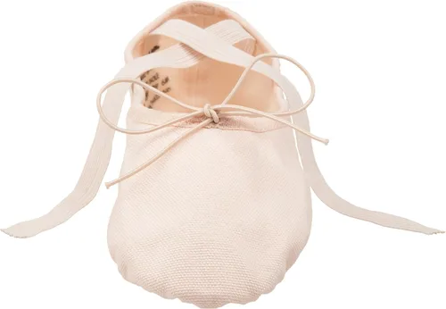 Vista 2 de Capezio Zapatos de ballet Juliet de lona 2028 para mujer, Negroblk