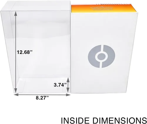 Vista 2 de Caja de visualización de plástico Platinum Protectors para la caja de colección Ultra Premium UPC de Charizard – Resistente a rayos UV y a arañazos