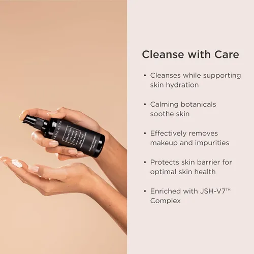 Vista 2 de JSHealth Limpiador facial - Limpiador facial suave y lavado facial para mujeres y hombres con vitaminas C y E, aceite de aguacate y manzanilla