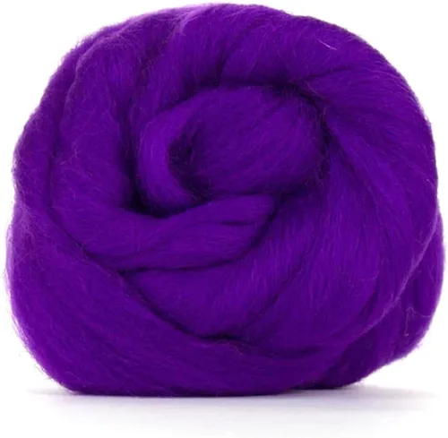 Vista 30 de Revolution Fibers Lana Corriedale teñida 8.2 onzas de parte superior de lana peinada de primera calidad 26 micras, 100% lana Corriedale pura