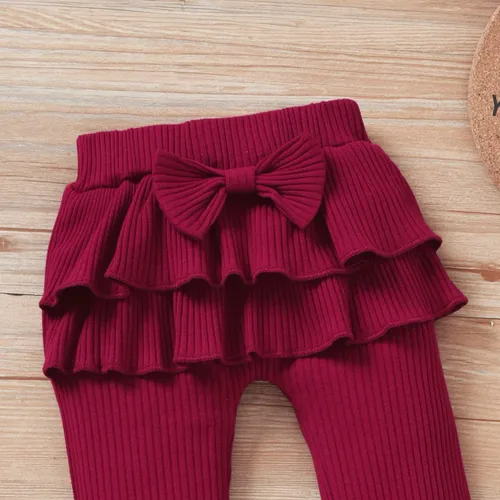 Vista 6 de Aalizzwell Conjunto de mameluco acanalado para bebés y niñas prematuros, para otoño e invierno