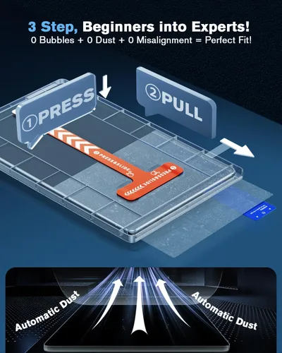 Vista 5 de Protector de pantalla brillante para Tesla Model Y 2026 Juniper Premium/Performance (más claro y suave), protector de pantalla de vidrio templado