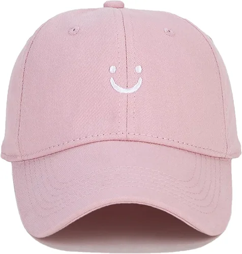 Vista 14 de Umeepar Gorra de béisbol con cara sonriente para mujeres y hombres, ajustable, de perfil bajo, de algodón, sin estructura, para papá
