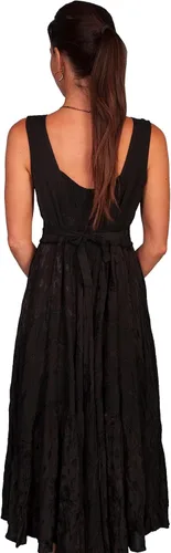 Vista 2 de Scully Vestido sin mangas para mujer con cordones frontal de longitud completa gris ceniza HC118
