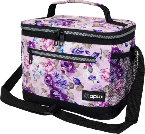Vista 14 de opux Lonchera térmica para hombres y mujeres, bolsa de almuerzo para el trabajo y la escuela, a prueba de fugas, hielera suave tipo tote