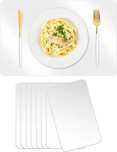 Vista 9 de Clear Place Mat for Kitchen Counter, 12”x 16”(1MM) Non-Slip Countertop Protector Liner, Small Non-Stick Baking Mat, Heat Resistant Placemat for