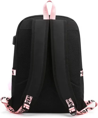 Vista 4 de Ultracase Stray Kids - Mochila escolar para niños, bolsa de libros, mochila casual, mochila casual para niñas con bolsa de lápices, 1, Mochilas