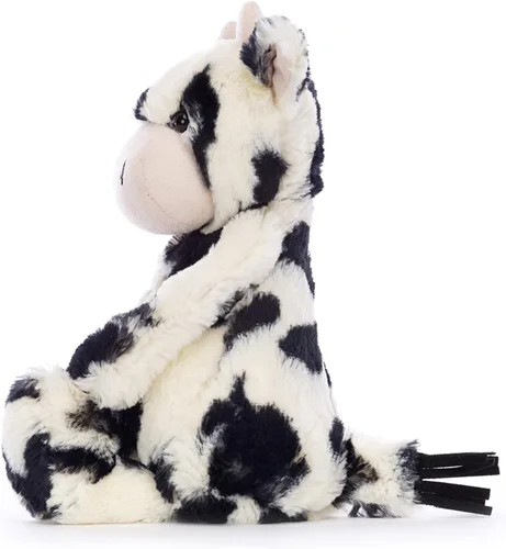Vista 3 de Jellycat Becerro Tímido, Animal de Peluche, Mediano de 12 Pulgadas - Juguete de Peluche Clásico del Patio de la Granja - Regalo Clásico para Niños
