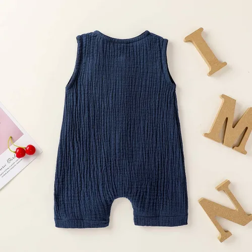 Vista 3 de Cecobora Conjunto de ropa de algodón y lino para bebés recién nacidos y niñas