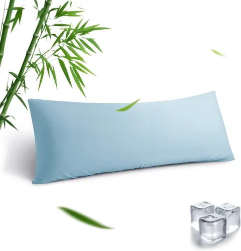 Vista 12 de Fundas de almohada estándar, fundas de almohada de viscosa refrescante de bambú con cierre de sobre, suave que absorbe la humedad para personas que