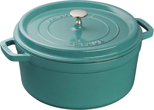 Vista 26 de Staub - Olla redonda de hierro fundido de 2.75 cuartos, color trufa blanca, fabricada en Francia