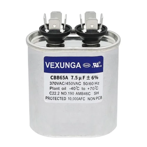 Vista 31 de VEXUNGA Capacitor Dual de Arranque Redondo A/C de 50/5 uF 50+5 MFD 370VAC o 440VAC CBB65 CBB65B Capacitores de Aire Acondicionado para Motor