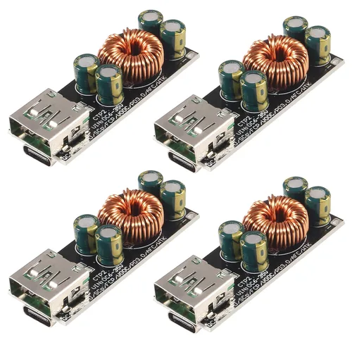 Vista 8 de ACEIRMC 60W 6-35V DC a USB tipo C PD 3.0 QC4 tipo A QC3.0 DC carga rápida 12V 24V módulo de alimentación reductor USB tipo C adaptador de carga