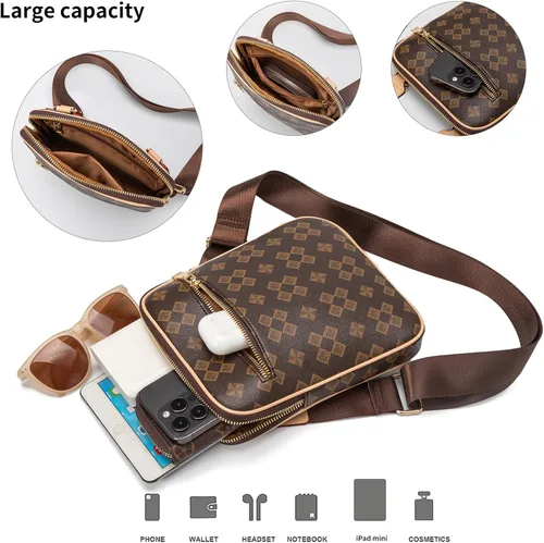 Vista 4 de Ciclkwde Bolso de hombro pequeño para hombre, bolso cruzado de viaje, bolso de negocios de moda, bolso de mensajero casual