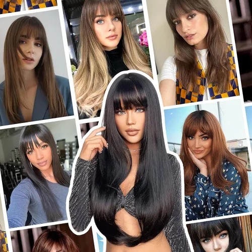Vista 6 de FELENDY Toppers para el cabello para mujer, rubio decolorado, con clip, 14 pulgadas, esponjoso, pelo con flequillo falso