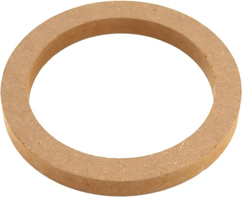 Vista 3 de QWORK Anillos espaciadores de altavoz de madera, 4 anillos de altavoz de MDF de 6.5 pulgadas para automóvil, anillos de madera de tweeter de MDF