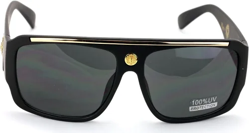 Vista 3 de VWE Lion Head - Gafas de sol retro y atrevidas de Hip Hop