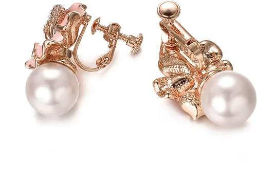 Vista 5 de Yoursfs Aretes de clip para mujer, aretes de clip chapados en oro de 18 quilates, sin perforar