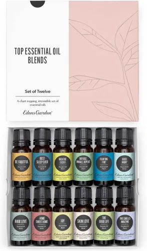 Vista 14 de Edens Garden Aceites esenciales Best of the Best 12 Set – 100% puro grado terapéutico: lavanda, menta, limón, naranja, árbol de té y más