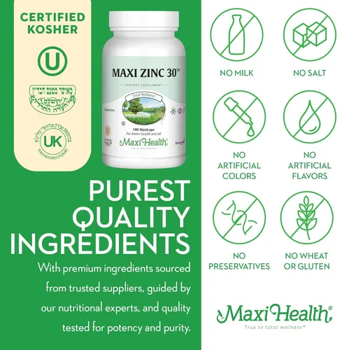 Vista 7 de Suplementos de zinc – Zinc 30 mg con Enzymax – Apoyo inmunológico de mayor potencia – Cápsulas de glicinato de zinc quelado – Vitamina de zinc