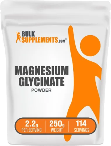 Vista 11 de Glicinato de magnesio puro en polvo BulkSupplements, 1