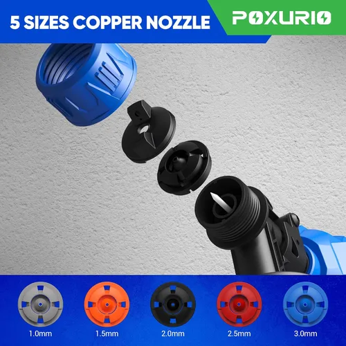 Vista 3 de Pulverizador de pintura, pulverizador de pintura eléctrico de 900W con 5 boquillas y 3 patrones, pistola de pintura HVLP de 1200ML para pintura