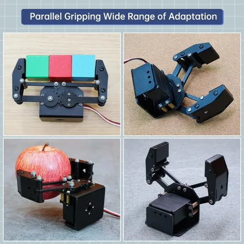 Vista 3 de Recogida mecánica del agarrador del agarrador del robot de la garra DIY, piezas de recambio de accesorios de construcción, BigClaw con el servo