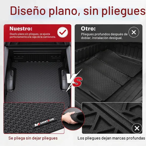 Vista 2 de MOSTPLUS Alfombrilla para caja de camioneta de 5 pies compatible con Toyota