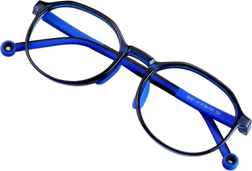 Vista 12 de VisionGlobal Lentes de bloqueo de luz azul para niños, antifatiga ocular y borrosos, gafas de computadora, antirreflejos