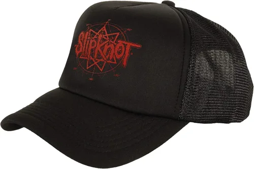 Vista 3 de Slipknot Gorra de camionero con logo para hombre color negro
