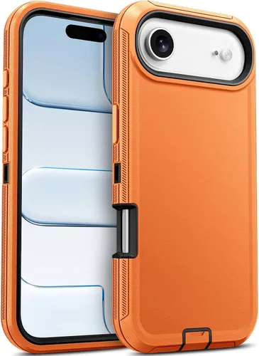 Vista 15 de Jelanry - Funda para iPhone 15 5G, protección resistente, resistente, color negro Dropproof & Dual-Layer Protective Back Cover with Port Anti