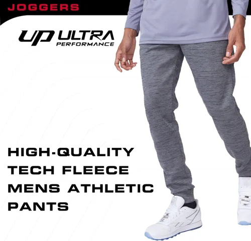Vista 4 de Ultra Performance 3 Pack Mens Joggers Mens Athletic Sweatpants with Pockets for Men, Small - 3X