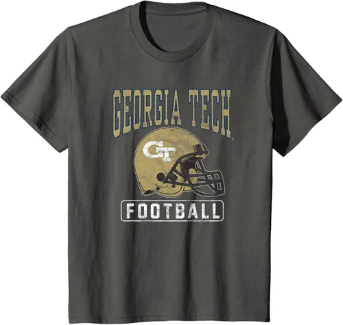 Vista 24 de Georgia Tech Yellow Jackets - Camiseta con casco de fútbol, Negro