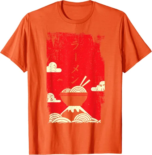 Vista 78 de Ramen Noodles Camiseta de arte japonés, Negro