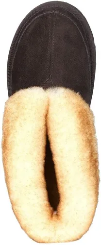 Vista 2 de Pantuflas de oveja para hombre, botines de tobillo para interiores y exteriores con espuma viscoelástica