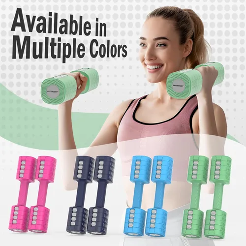 Vista 8 de EAST MOUNT Adjustable Weight Dumbbells Set of 2, 8 in 1 Hand Weights for Women