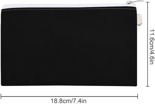 Vista 2 de I Love Drums Small Coin Purse Cute Canvas Coin Case Wallet Bag Change Purse Pouch for Women Men