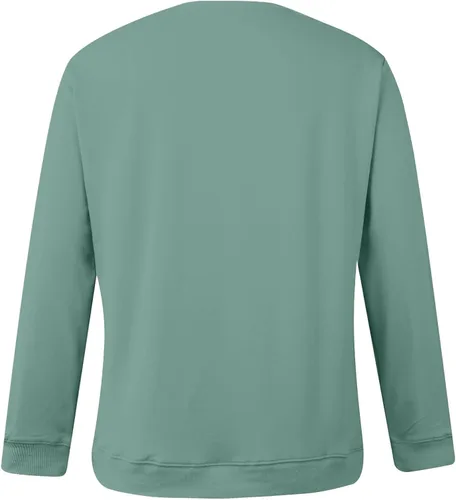 Vista 3 de Sudadera para el día de San Valentín para mujer, con estampado de corazón, cuello redondo, casual, manga larga, blusa